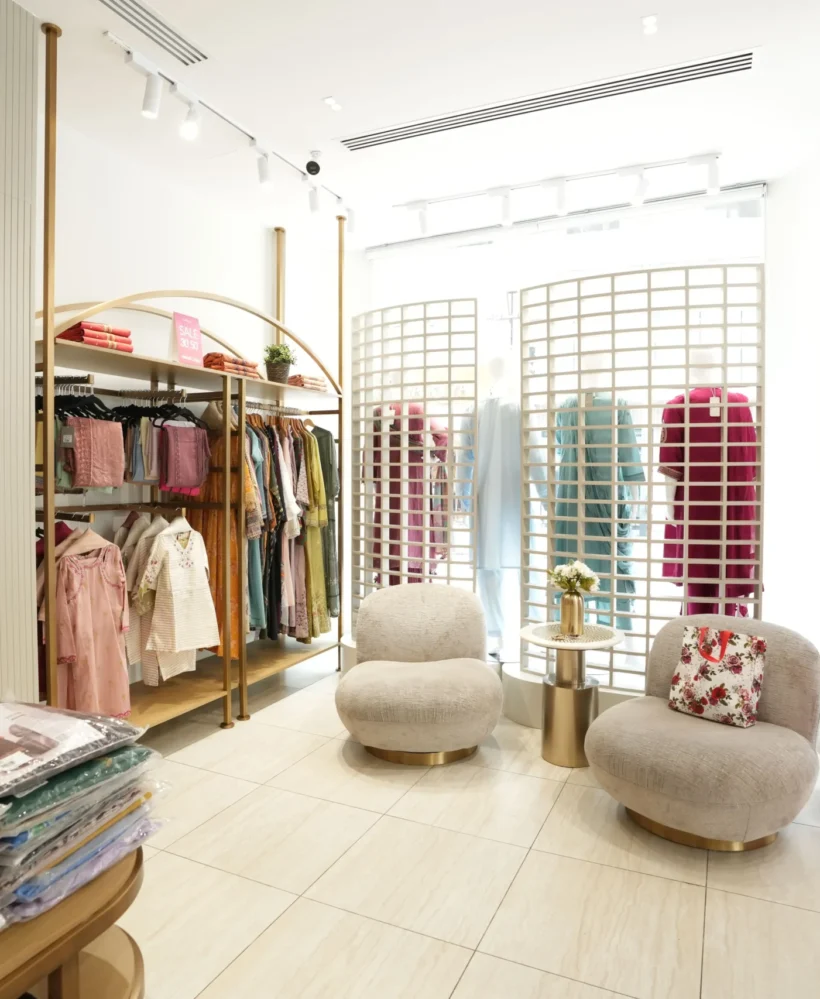 Retail Boutique storefront heading for fashion shop section